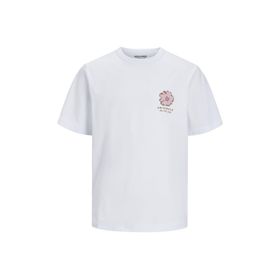 Jack & Jones Joreaster Activity Tee Ss Crew Neck Parlak Beyaz Erkek T-shirt