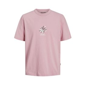 Jack & Jones Joreaster Activity Tee Ss Crew Neck Pembe Erkek T-shirt