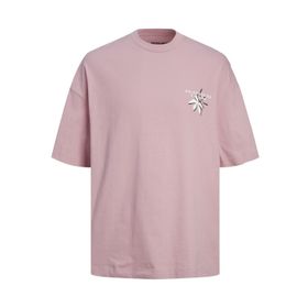 Jack & Jones Jorfaro Back Tee SS Crew Neck Pembe Erkek T-shirt