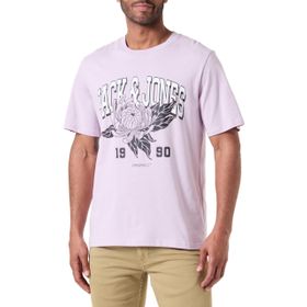 Jack & Jones Jorflowers Tee Ss Crew Neck Styd Lavanta Donu Erkek T-shirt