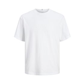 Jack & Jones Jorfrederiksberg Cotton Parlak Beyaz Regular Fit Yuvarlak Yaka Erkek T-shirt