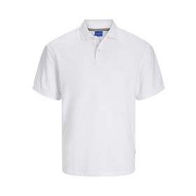 Jack & Jones Jorfrederiksberg SS Noos Parlak Beyaz Polo Erkek T-shirt