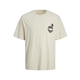 Jack & Jones Jorfrutti Tee Ss Crew Neck TG Krem Rengi Erkek T-shirt