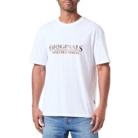 Jack & Jones Jorgrand Branding Tee Ss Crew Neck Blk Parlak Beyaz Erkek T-shirt
