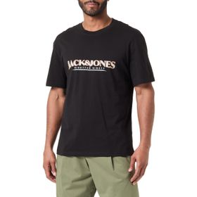 Jack & Jones Jorgrand Branding Tee Ss Crew Neck Blk Siyah Erkek T-shirt