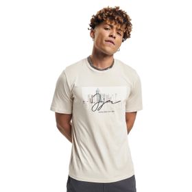 Jack & Jones Jorjoshua Photo Tee Ss Crew Neck Moonbeam Erkek T-shirt