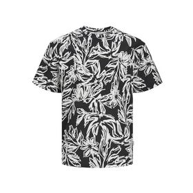Jack & Jones Jorlafayette AOP Tee SS LN Siyah Bisiklet Yaka Erkek T-shirt