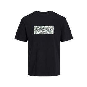 Jack & Jones Jorlafayette Branding Tee SS Siyah Bisiklet Yaka Erkek T-shirt