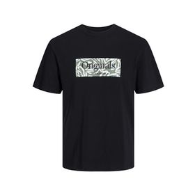 Jack & Jones Jorlafayette Branding Tee SS Siyah Bisiklet Yaka Erkek T-shirt