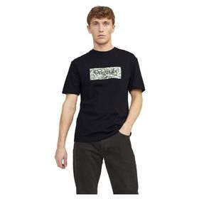 Jack & Jones Jorlafayette Branding Tee SS Siyah Bisiklet Yaka Erkek T-shirt