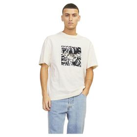 Jack & Jones Jorlafayette Branding Tee SS Tereyağı Krema Bisiklet Yaka Erkek T-shirt