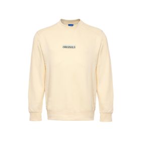 Jack & Jones Jorlafayette Emb Sweat Crew Neck Krem Rengi Erkek Sweatshirt