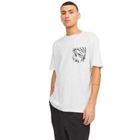 Jack & Jones Jorlafayette Pocket Tee SS Cloud Dancer Bisiklet Yaka Erkek T-shirt