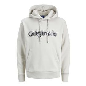 Jack & Jones Jorlakewood Sweat Hood BF LN Kırık Beyaz Erkek Sweatshirt