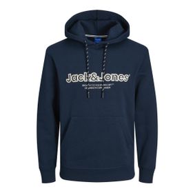 Jack & Jones Jorlakewood Sweat Hood BF LN Koyu Lacivert Erkek Sweatshirt