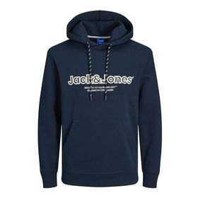 Jack & Jones Jorlakewood Sweat Hood BF LN Koyu Lacivert Erkek Sweatshirt