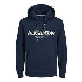 Jack & Jones Jorlakewood Sweat Hood BF LN Koyu Lacivert Erkek Sweatshirt
