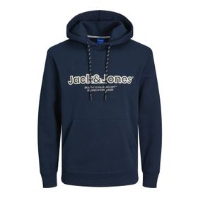 Jack & Jones Jorlakewood Sweat Hood BF LN Koyu Lacivert Erkek Sweatshirt
