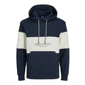 Jack & Jones Jorlakewood Sweat Hood BF LN Koyu Lacivert Erkek Sweatshirt