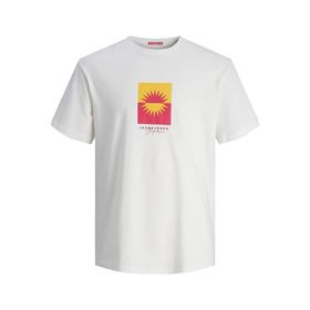 Jack & Jones Jormarbella Branding Tee Ss Crew Neck Parlak Beyaz Erkek T-shirt