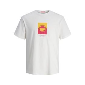 Jack & Jones Jormarbella Branding Tee Ss Crew Neck Parlak Beyaz Erkek T-shirt