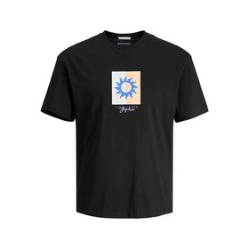 Jack & Jones Jormarbella Branding Tee Ss Crew Neck Siyah Erkek T-shirt