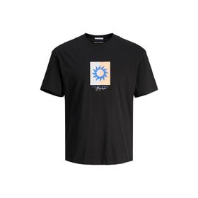 Jack & Jones Jormarbella Branding Tee Ss Crew Neck Siyah Erkek T-shirt