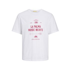 Jack & Jones Jormarbella Tee SS Crew Neck Parlak Beyaz Erkek T-shirt