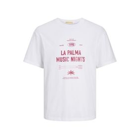 Jack & Jones Jormarbella Tee SS Crew Neck Parlak Beyaz Erkek T-shirt