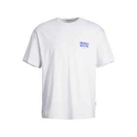 Jack & Jones Jormykonos Parlak Beyaz Back Tee Ss Bisiklet Yaka Sn Erkek T-shirt
