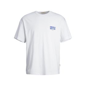 Jack & Jones Jormykonos Parlak Beyaz Back Tee Ss Bisiklet Yaka Sn Erkek T-shirt