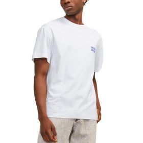 Jack & Jones Jormykonos Parlak Beyaz Back Tee Ss Bisiklet Yaka Sn Erkek T-shirt