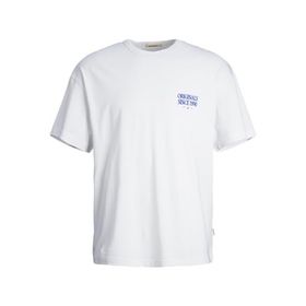 Jack & Jones Jormykonos Parlak Beyaz Back Tee Ss Bisiklet Yaka Sn Erkek T-shirt