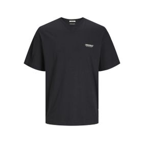 Jack & Jones Jormykonos Siyah Geo Tee Ss Crew Neck Ln Erkek T-shirt