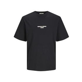 Jack & Jones Jornoto Graphic Back Siyah Relaxed Fit Yuvarlak Yaka Erkek T-shirt