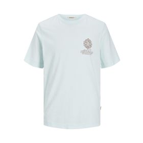 Jack & Jones Jornoto Graphic Chest Skylight Relaxed Fit Yuvarlak Yaka Erkek T-shirt