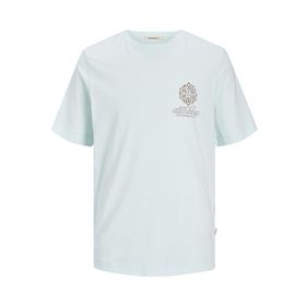 Jack & Jones Jornoto Graphic Chest Skylight Relaxed Fit Yuvarlak Yaka Erkek T-shirt