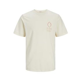 Jack & Jones Jornoto Graphic Chest Tee SS C.N LN Tereyağı Krema Erkek T-shirt