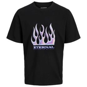 Jack & Jones Jorplasma Siyah Tee Ss Crew Neck Styd Erkek T-shirt