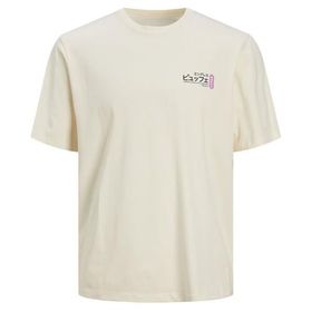 Jack & Jones Jorrecipe Tee Ss Crew Neck TG LN Tereyağı Krema Erkek T-shirt