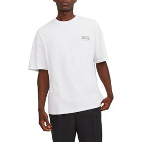 Jack & Jones Jorsantorini Graphic Tee Ss Crew Neck SN Parlak Beyaz Erkek T-shirt