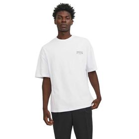 Jack & Jones Jorsantorini Graphic Tee Ss Crew Neck SN Parlak Beyaz Erkek T-shirt