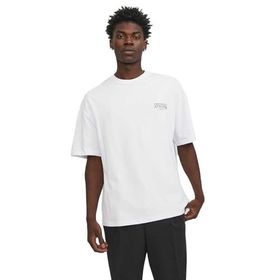 Jack & Jones Jorsantorini Graphic Tee Ss Crew Neck SN Parlak Beyaz Erkek T-shirt