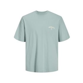 Jack & Jones Jorsantorini Gri Mist Back Tee Ss Crew Neck Sn Erkek T-shirt