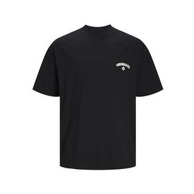 Jack & Jones Jorsantorini Siyah Back Tee Ss Crew Neck Sn Erkek T-shirt