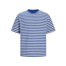 Jack & Jones Jorsantorini Stripe Tee Ss Crew Neck True Blue Erkek T-shirt