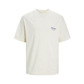 Jack & Jones Jorsantorini Tereyağı Krema Back Tee Ss Crew Neck Sn Erkek T-shirt