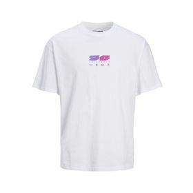 Jack & Jones Jorscope Tee SS Crew Neck TG Parlak Beyaz Erkek T-shirt
