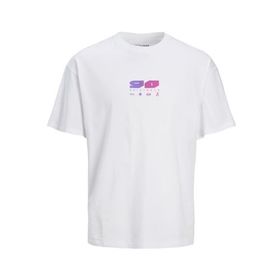 Jack & Jones Jorscope Tee SS Crew Neck TG Parlak Beyaz Erkek T-shirt