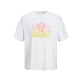 Jack & Jones Jorscope Tee SS Crew Neck TG Parlak Beyaz Erkek T-shirt